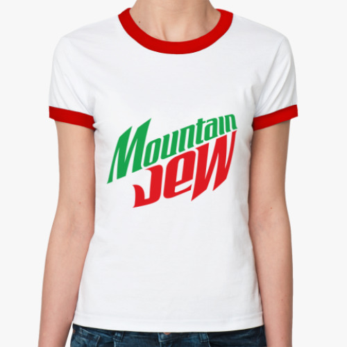 Женская футболка Ringer-T Mountain Jew