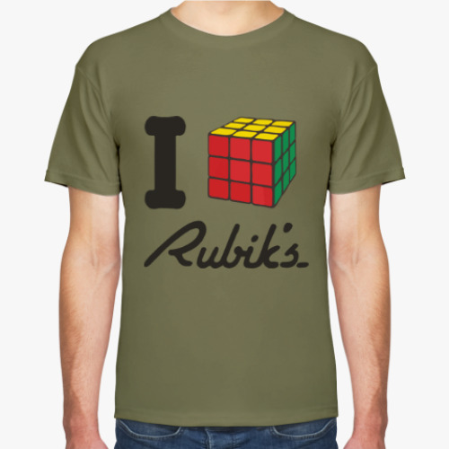 Футболка I love Rubiks Cube | Кубик Рубика