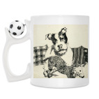 Кружка с футбольным мячиком