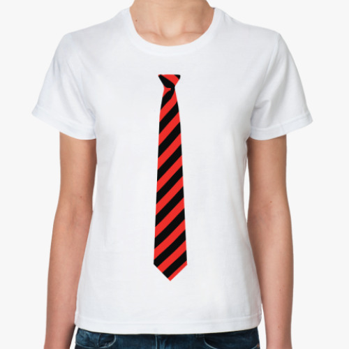 Классическая футболка Полосатый галстук