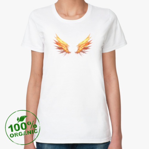Женская футболка из органик-хлопка Fire Wings