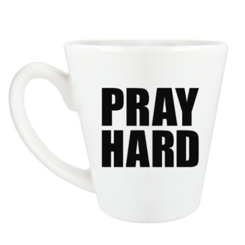 Чашка Латте Pray Hard