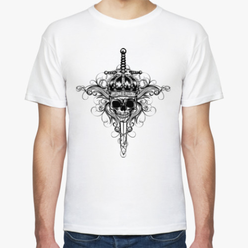 Футболка skull in crown and sword