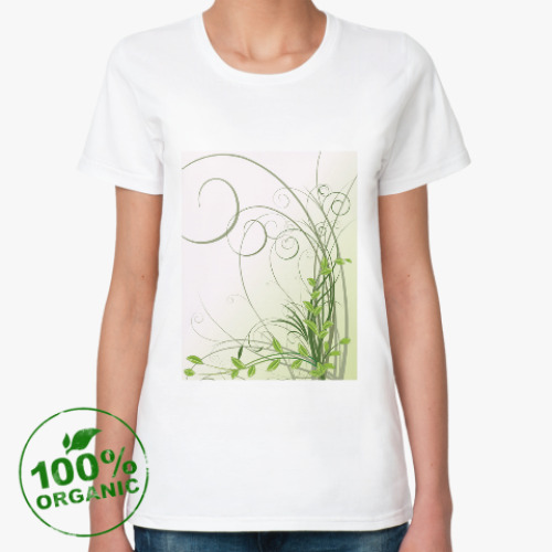 Женская футболка из органик-хлопка Трава