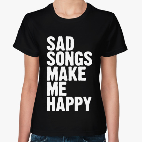Женская футболка  SAD SONGS