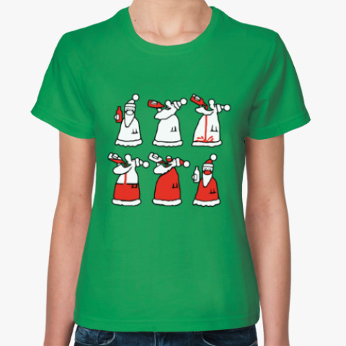 Женская футболка Как стать Дедом Морозом