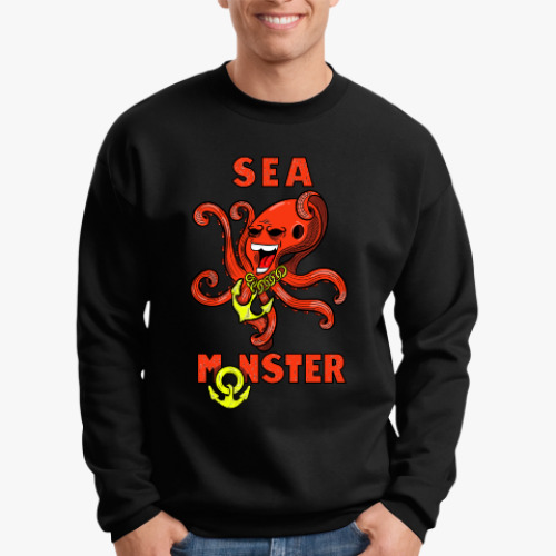 Свитшот Крутой осьминог , гроза морей и океанов.