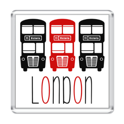 Магнит London Bus