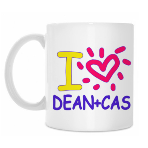 Кружка Supernatural - I love Dean+Cas