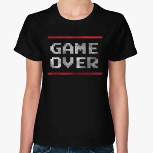 Женская футболка GAME OVER