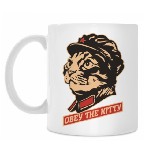Кружка Obey the kitty.