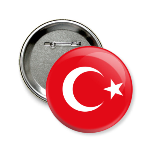 Значок 58мм Турция, Turkey
