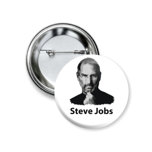 Значок 37мм Steve Jobs