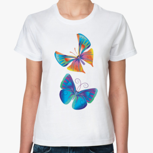 Классическая футболка  Бабочки