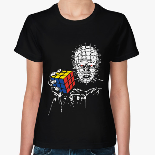 Женская футболка Восставший из ада (Hellraiser) и Кубик Рубика