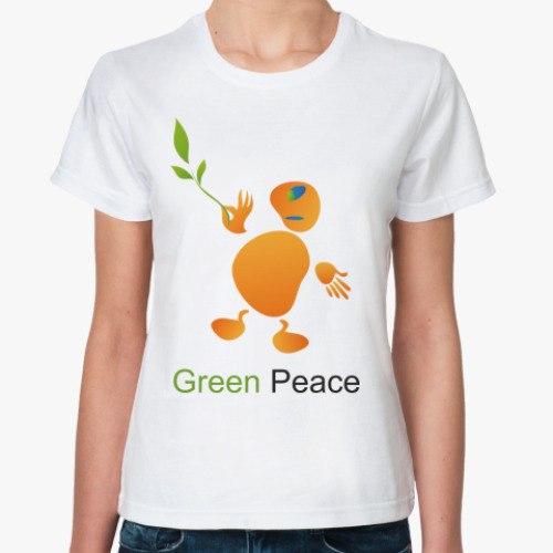 Классическая футболка  Green Peace