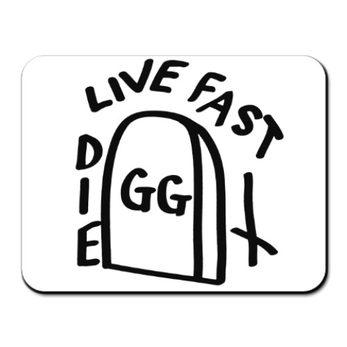 Коврик для мыши GG Allin: Live fast die