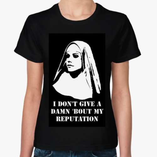 Женская футболка Avril Lavigne's reputation.