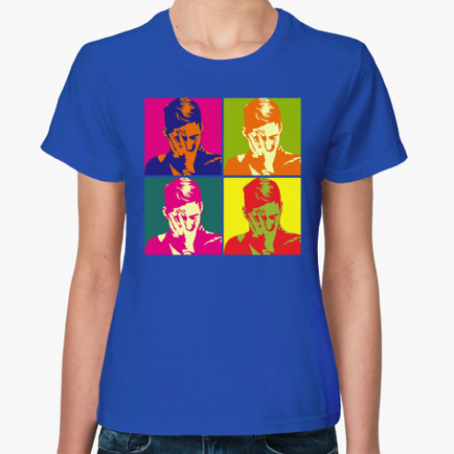 Женская футболка Kaiser Chiefs - Warhol blue edition