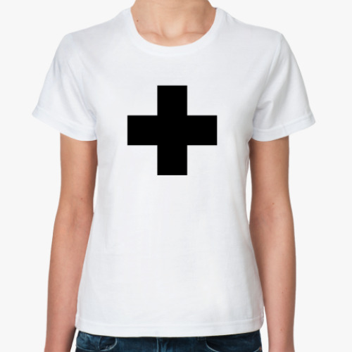 Классическая футболка  «Черный Крест»