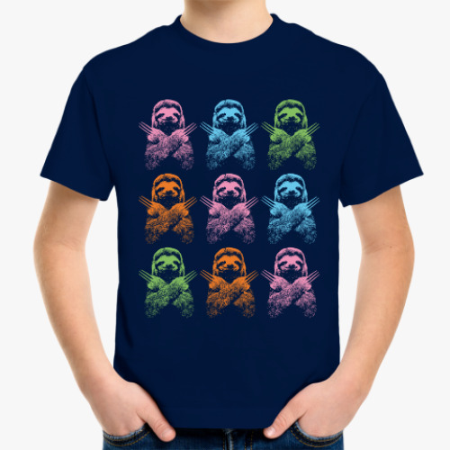 Детская футболка Ленивец - Росомаха