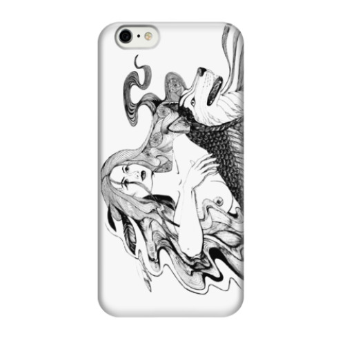 Чехол для iPhone 6/6s Девушка и волк