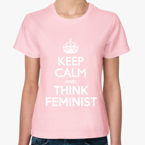 Женская футболка Think feminist