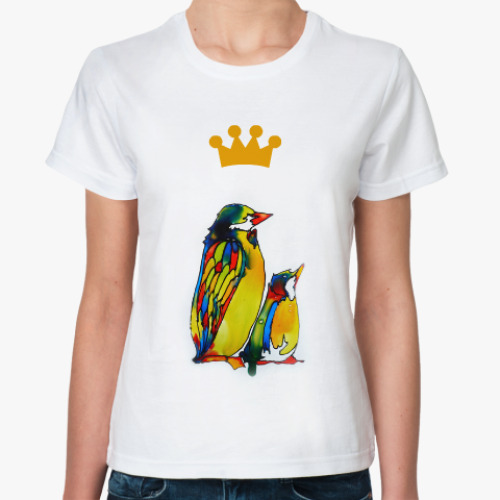 Классическая футболка Пингвины королевские