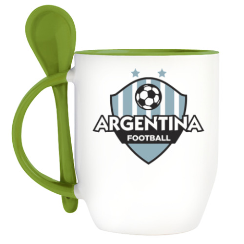 Кружка с ложкой Футбол Аргентины
