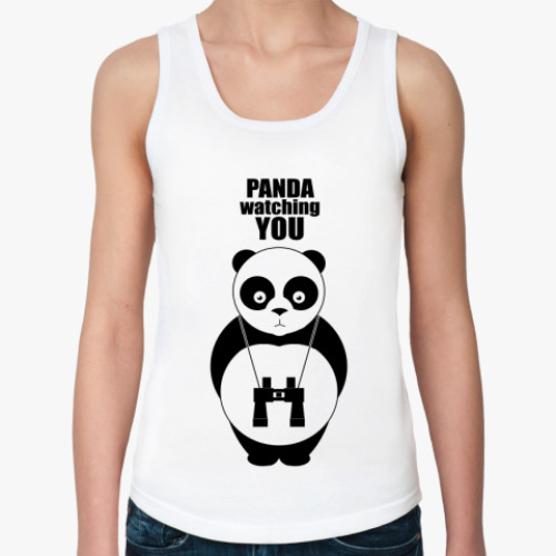 Женская майка PANDA watching YOU