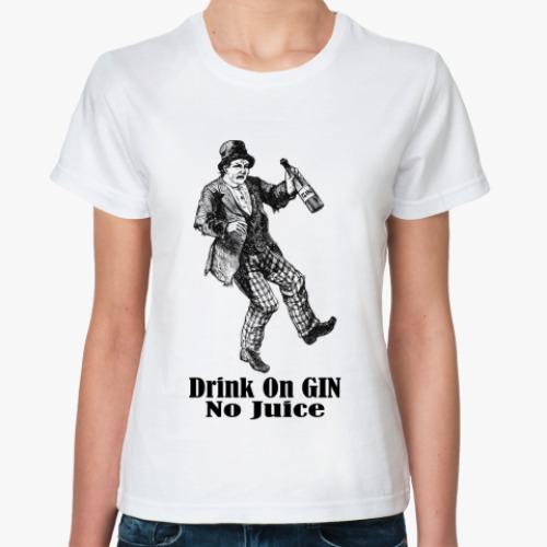 Классическая футболка Drink on Gin
