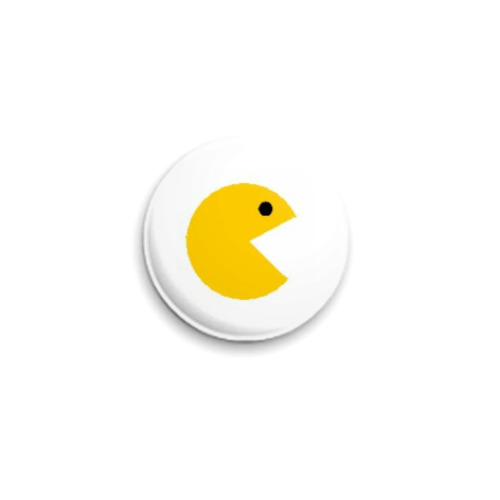 Значок 25мм pac man