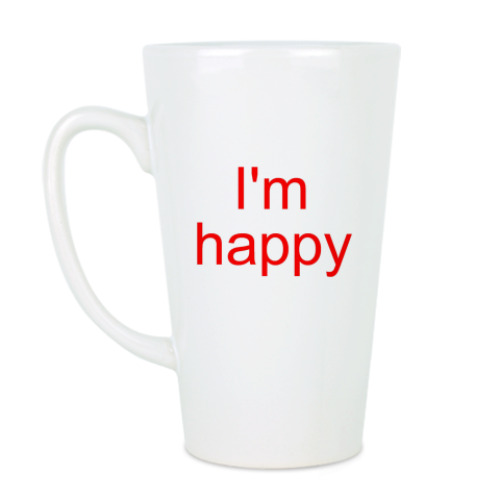 Чашка Латте 'Happy'