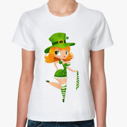 Классическая футболка Leprechaun girl