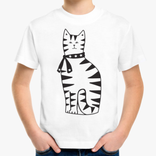 Детская футболка Кошка