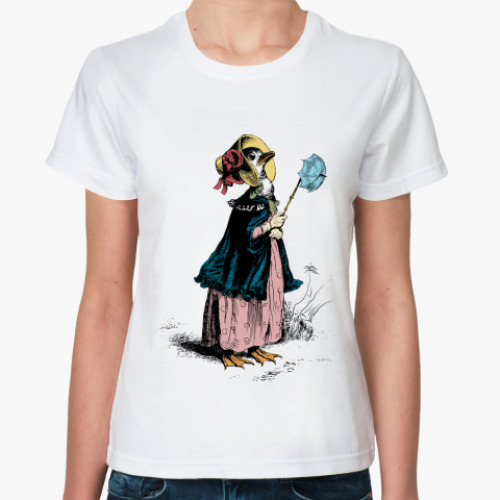 Классическая футболка  lady гусыня