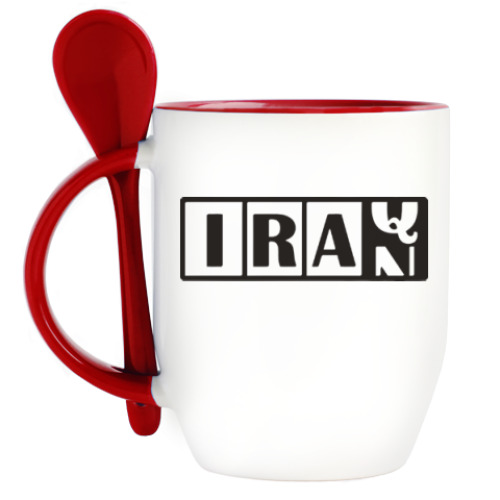 Кружка с ложкой Иран-Ирак