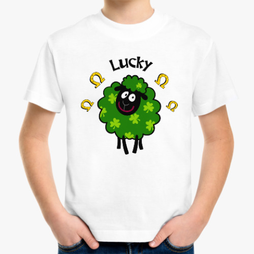Детская футболка Овечка Lucky