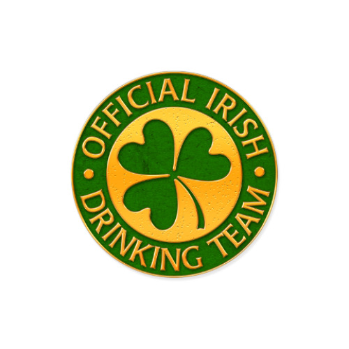 Виниловые наклейки Official Irish drinking team