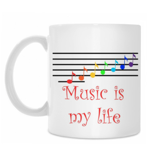 Кружка Музыка - моя жизнь