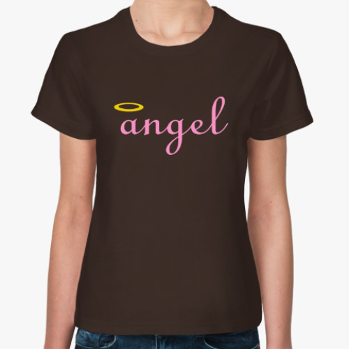 Женская футболка Ангел