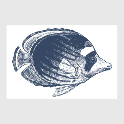 Постер Море винтаж рыба