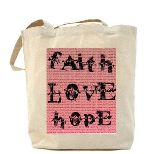 Сумка шоппер Faith LOVE Hope