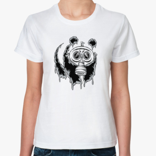 Классическая футболка  Gas mask panda