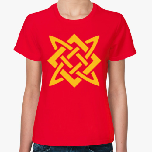 Женская футболка Звезда Руси (Сварогов квадрат)