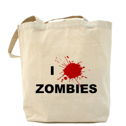 Сумка шоппер  I love Zombies