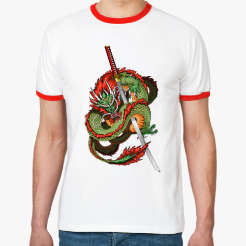 Футболка Ringer-T Дракон