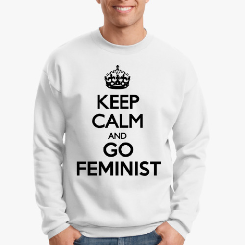 Свитшот Go feminist (УНИСЕКС)