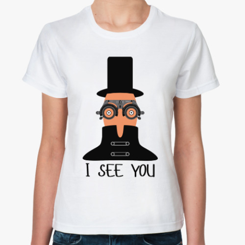 Классическая футболка I See You!