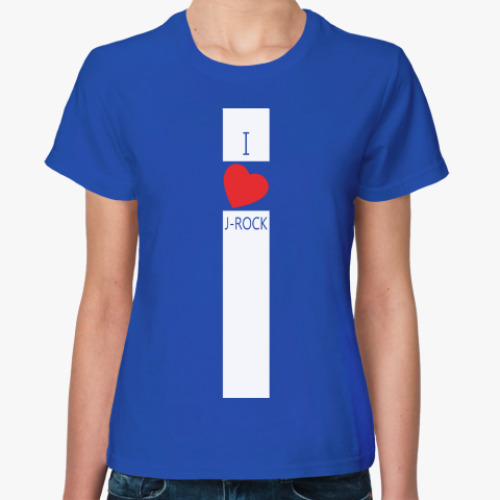 Женская футболка 'I love J-ROCK'